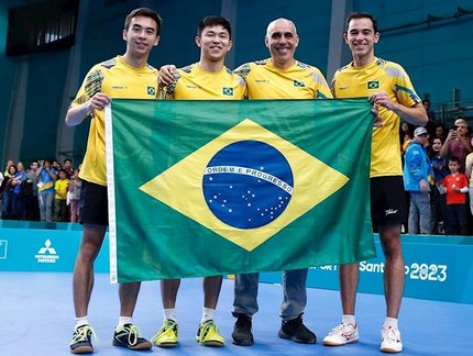TÊNIS DE MESA NO PAN – Brasil confirma o favoritismo e fecha os Jogos com conquista da medalha de ouro de equipes masculinas