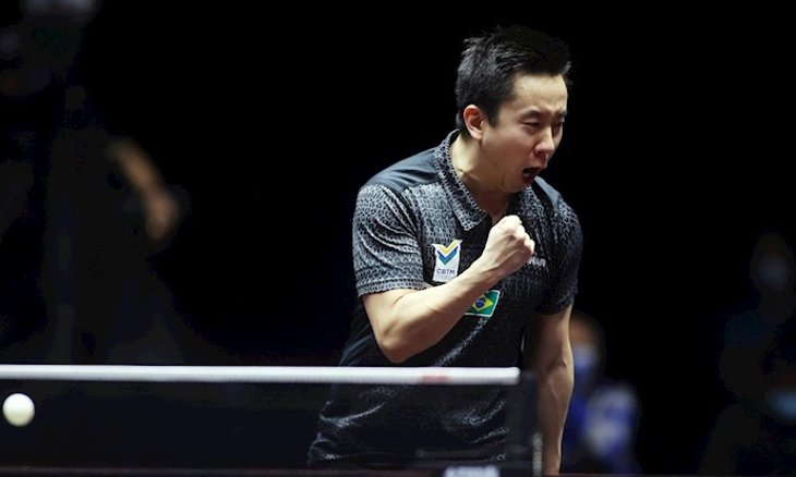 Gustavo Tsuboi vibra em Macau, na vitória sobre o 