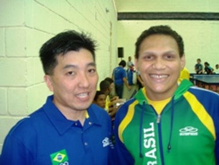 JUDOCA EDINANCI SILVA ELOGIA ESTRUTURA DO TÊNIS DE MESA