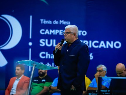 Presidente da CBTM enaltece evento na cerimônia de abertura do Sul-Americano Sub-15 e Sub-19