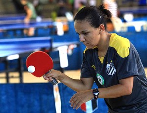 Mesatenista Ligia Silva, em Santos (Foto: Divulgação / Prefeitura Municipal de Santos)
