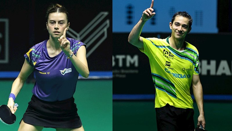 Bruna Takahashi e Hugo Calderano no Pan-Americano