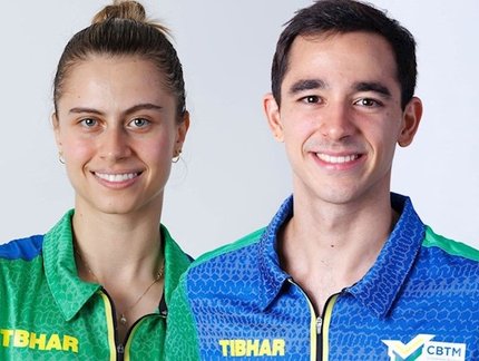 Hugo Calderano e Bruna Takahashi estreiam com vitórias tranquilas no Mundial de Tênis de Mesa, no Catar