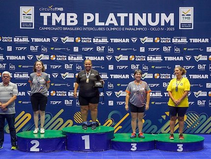 Rosiane Viana é a grande campeã do Veterano 5 do TMB Platinum - Campeonato Brasileiro