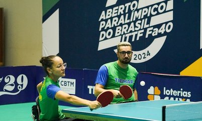 Fábio Silva e Joyce Oliveira conquistam ouro na Classe XD4-7 do Aberto Paralímpico ITTF Fa40