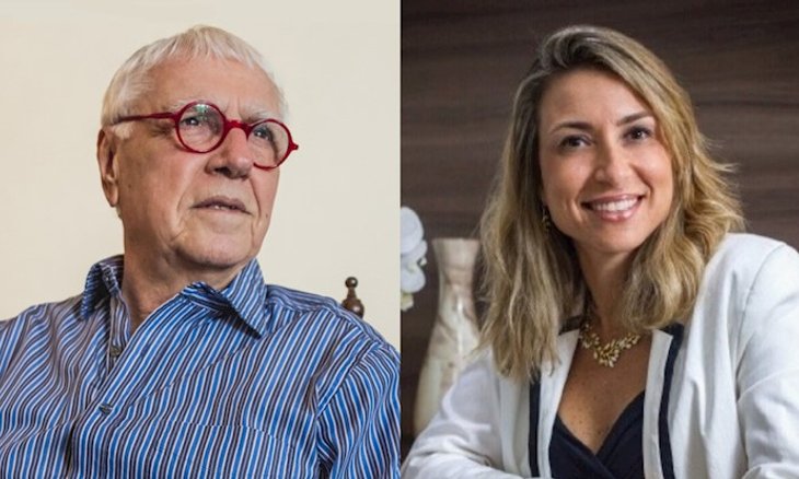 Lamartine Pereira da Costa (esq.) e Bianca Gama Pe