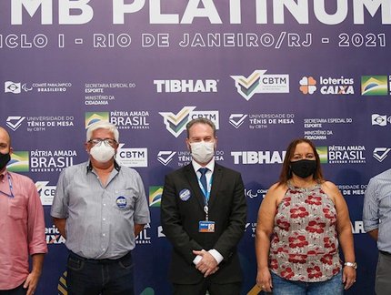 Vice-presidente da CBTM ressalta importância da Caixa para o tênis de mesa paralímpico e boa estrutura da Arena Carioca 1