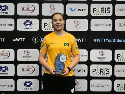 Com ouro de Beatriz Fiore, Brasil conquista cinco medalhas no WTT Youth Contender de Assunção