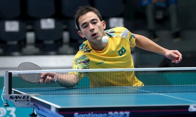 Hugo Calderano e Bruna Takahashi avançam à fase 16 avos de final do Smash da China