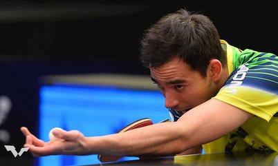 Hugo Calderano vence mais uma em Doha e conquista classificação às quartas de final do WTT