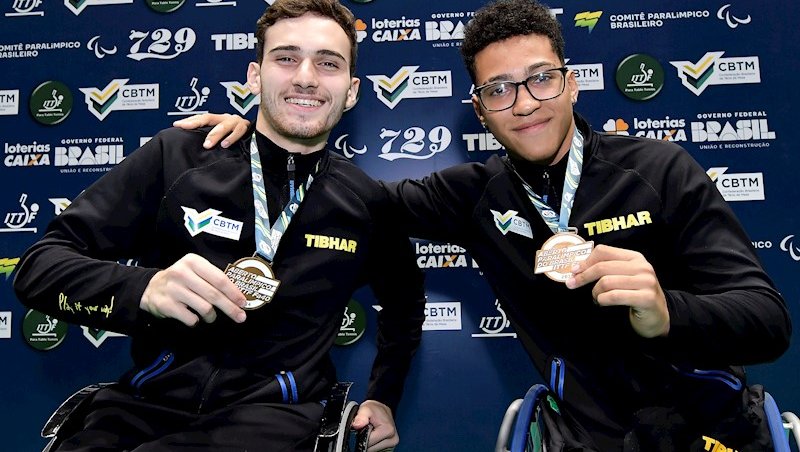 Lucas Arabian e Cadu Moraes foram ao pódio juntos 