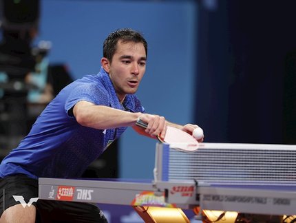 Calderano vira contra francês Jules Rolland e está nas quartas de final do WTT Contender Mascate