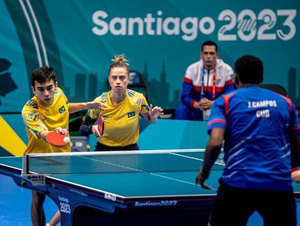 TÊNIS DE MESA NO PAN – Vitor Ishiy e Bruna Takahashi conquistam a medalha de prata nas duplas mistas