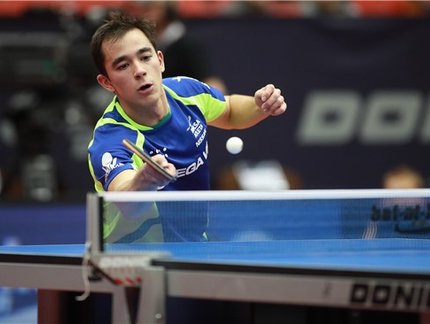 Hugo Calderano disputa a Copa do Mundo Individual Masculina com grupo seleto de craques da modalidade