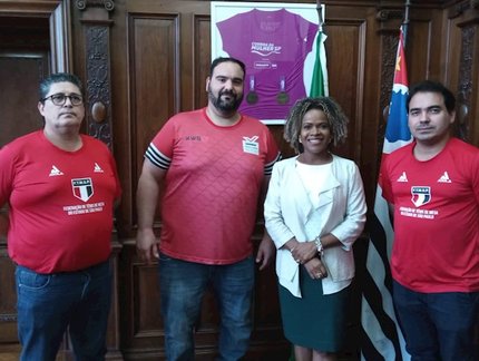 Diretoria da Federação de Tênis de Mesa de São Paulo é recebida pela Secretária de Esportes do Estado de São Paulo