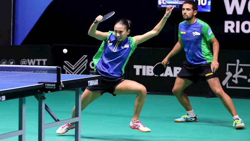 No Top 4! Nas semifinais, Guilherme Teodoro e Giulia Takahashi se despedem do WTT Contender Rio de Janeiro após revés contra dupla oito do mundo