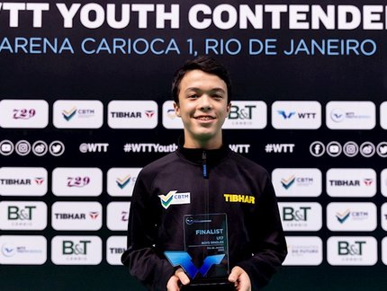 Davi Fujii chega na final e Brasil fica com o vice-campeonato do Sub-17 no WTT Youth Contender do Rio de Janeiro