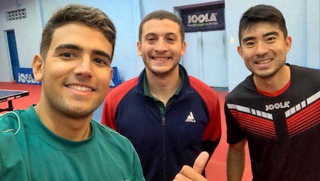 Da esquerda para a direita: Guilherme Teodoro, Isa