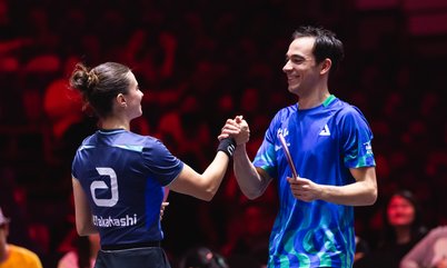 Bruna Takahashi e Hugo Calderano sobem para a segunda colocação no ranking mundial de duplas mistas