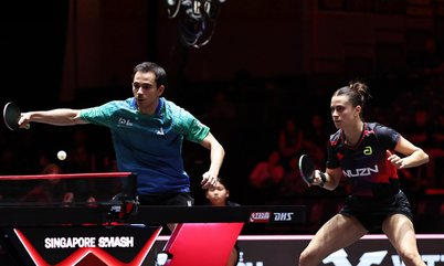Hugo Calderano e Bruna Takahashi estreiam com vitória e avançam às quartas de final no WTT Star Contender Ljubljana 2026