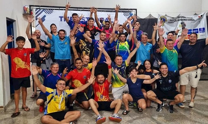 Atletas que participaram da disputa em Ariquemes. 