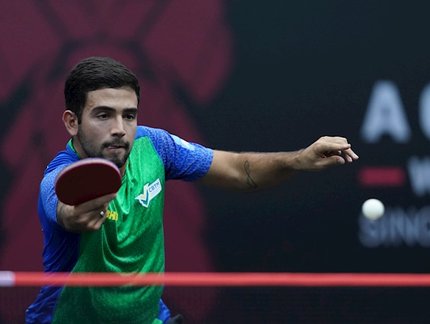 Guilherme Teodoro vence na estreia de duplas mistas e avança às quartas de final do WTT Feeder Düsseldorf