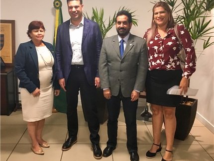 Por incentivo ao tênis de mesa, deputado federal Cabuçu Borges se reúne com ministro do Esporte