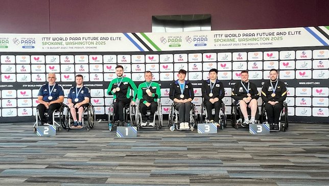 No encerramento do ITTF World Para Elite Spokane, Brasil conquista mais nove pódios