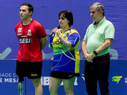 Bruna Alexandre e Paulo Salmin recebem merecida homenagem na Abertura do TMB Platinum - Ciclo I, em São Paulo