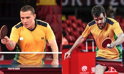 Dupla brasileira faz grande jogo contra japoneses e briga por medalha na classe 6-7 no início da manhã