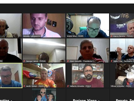 Reunião virtual com presidentes de Federações Estaduais discute situação do tênis de mesa na pandemia