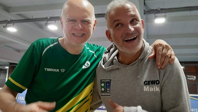 João Mendes e o alemão Maik Guhmann durante o Mund