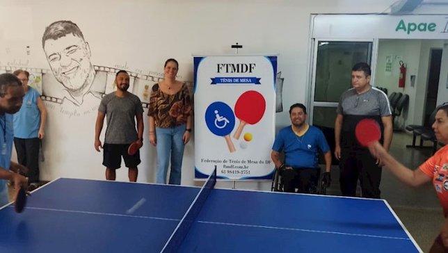 Evento de lançamento do projeto “Tênis de Mesa Not