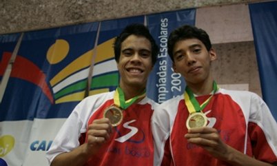 OLIMPÍADAS ESCOLARES - JEBS 2006 - PÓDIO DUPLAS MASCULINO