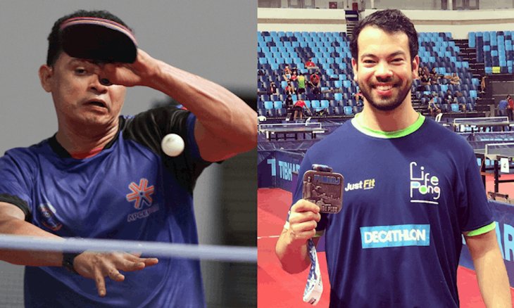Israel Barreto (esq.) e Henrique Narita (dir.) est