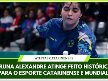 Atleta de SC é a primeira a disputar Olimpíadas e Paralimpíadas