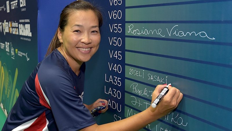 Roseli Sazaki fez jogo duro para conseguir medalha