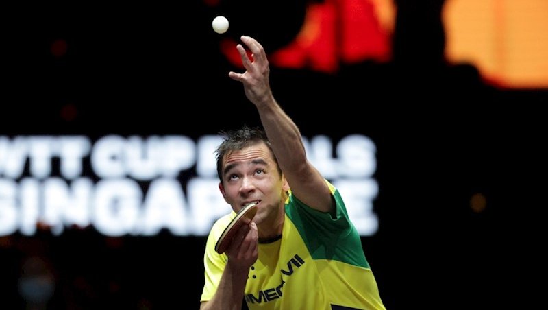 Hugo Calderano é o atleta melhor ranqueado na comp