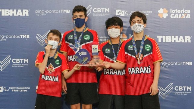 Equipe do Paraná venceu no mirim masculino. Foto: 
