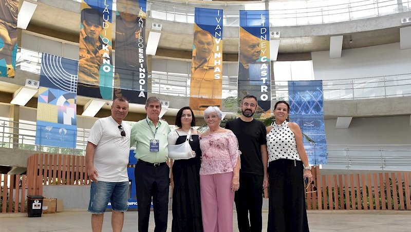 A família de Ivam Vinhas, Alaor Azevedo, o ex-joga