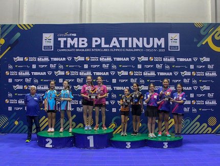 Associação dos Mesatenistas de Cascavel/PR fica com o título Sub-13 feminino do TMB Platinum - Campeonato Brasileiro