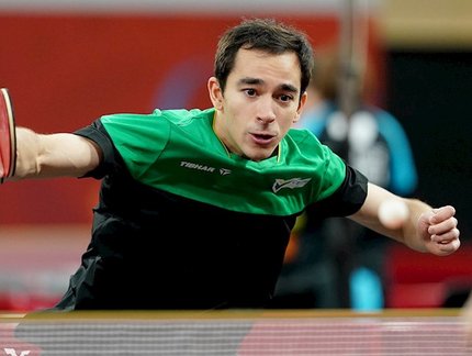 Hugo Calderano vence de virada e vai às oitavas de final do Mundial de Tênis de Mesa