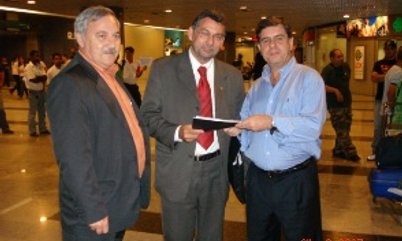 PRESIDENTE ALAOR E O SECRETÁRIO ESTADUAL DE ESPORTES DE PE