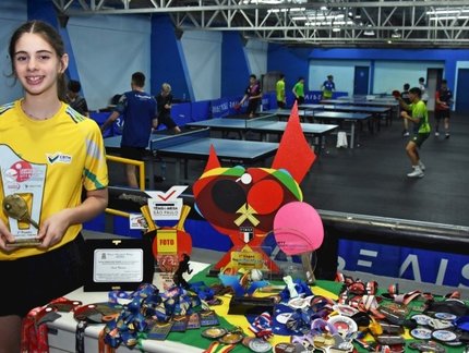 Sarah Weizman brilha no tênis de mesa de Santo André