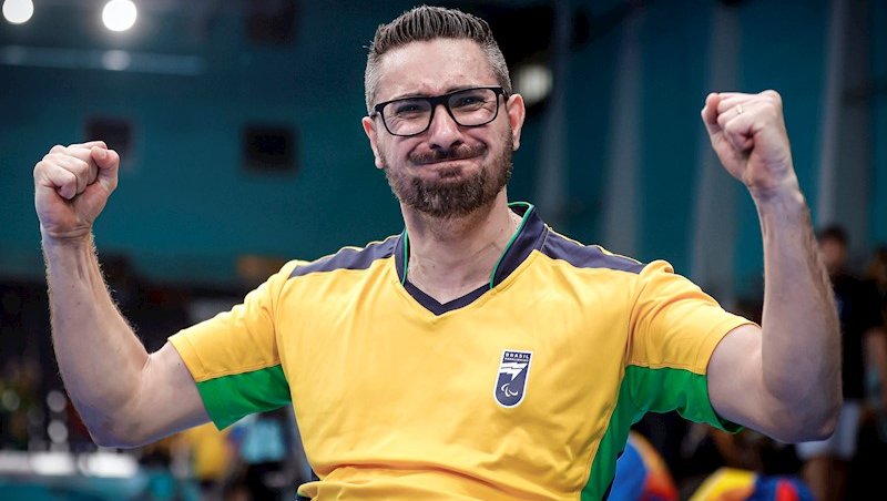 Fábio Silva comemorou sua primeira medalha no Para