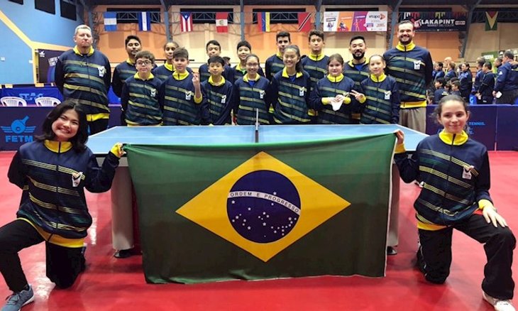 Equipe brasileira no Pan-Americano Sub-11 e Sub-13