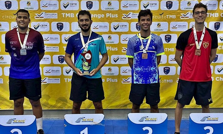 Pódio do Absoluto A Masculino na competição de Car