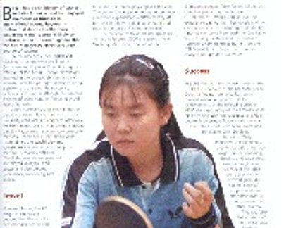 TABLE TENNIS ILLUSTRATED DESTACA JÉSSICA YAMADA