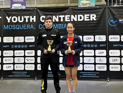 Prata para o Brasil na Colômbia: Lucas Romanski fica com o vice-campeonato de duplas mistas Sub-15 no WTT Youth Contender Mosquera