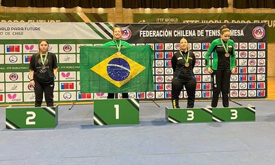 No primeiro dia de pódios do ITTF Para Future Santiago, Brasil fatura sete ouros